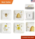 Elegant Susan Winget Designed Canape Plates - Microwave & Dishwasher Safe. Fixed Price $45.49.