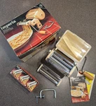 Imperia Tipo Lusso Sp 150 Pasta Machine Box Set W/ Capelli D'angelo Attachment. Fixed Price $64.99.