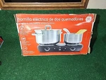 Ge Double Burner Hot Plate 1500 Watt - Electric In Box Tested. Fixed Price $24.99.
