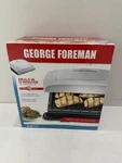 George Foreman 4-SERVING Indoor Electric Grill Panini Brand New E12. Fixed Price $34.95.