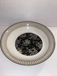 Royal Doulton Provence Black /tan Pattern Large 13.25 Pasta Serving Bowl. Fixed Price $25.00.