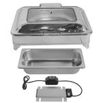 Electric Chafing Dish 9.5QT Buffet Servers Food Warmer W/ Glass Lid For Catering. Fixed Price $170.00.