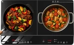 Double Burner Induction Cooktop, 1800W Portable #2336YR6. Fixed Price $69.99.