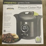 Presto Precise 6-QUART Multi-use Electric Pressure Cooker Plus 02142 New. Fixed Price $120.00.