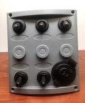 Pactrade Marine Boat 5 Gang & Cigarette Socket Switch Panel One Momentary. Fixed Price $40.95.