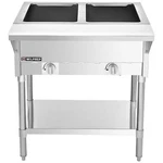 Commercial Steam Table 2 Pans 7000BTU Gas Food Warmer Ng Lp Stainless Steel. Fixed Price $479.99.