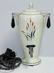 Universal Pottery Sears & Roebuck Cattail 13" Electric Coffee Complete. Fixed Price $220.00.