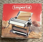 Imperia Manual Pasta Maker W/ Clamp Duplex Cutter Attachment Fettuccine 1104803. Fixed Price $34.99.