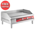 Electric Food Griller Countertop Griddle 30" Commercial Kitchen Cooking 208/240V. Fixed Price $475.34.