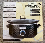Brentwood Select Quart Slow Cooker, Model SC-157BK. New In Box. Fixed Price $25.51.