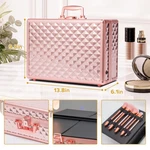Portable Makeup Case With Led Mirror, Travel Cosmetic Organizer Box, Black. Fixed Price $192.65.
