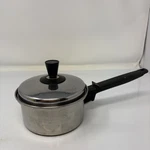 Amc Stainless Steel Cookware Sauce Pot 18/8 - With Lid. Fixed Price $28.00.