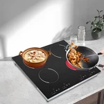 Electric Cooktop 4-BURNER Induction Cooker Black Glass 110V For Home Kitchen. Fixed Price $172.79.