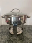 Sunbeam 2 Quart Metal Chafing Dish With Lid. Fixed Price $12.00.
