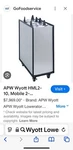 Plate Warmer Apw Wyott Stainless Dish Dispenser Local Pickup Ready To Use. Fixed Price $799.00.
