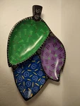 3 Dish Appetizer Tray, Spanish American, South African, Unique Symbols Unknown. Fixed Price $14.95.
