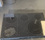 WB62X42426 Electric Black Glass Smooth Radiant Built-in Cooktop 5 Burner. Fixed Price $100.00.