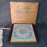 Vintage Party Hostess Warm-o-tray Model 60 Blue Cornflower Atlantic Precision. Fixed Price $9.76.