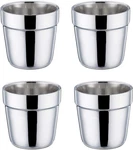 Coffee Cup Espresso Mug Set 4, Double Wall Stainless Steel Tea. Fixed Price $21.03.