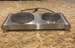 Deni Table Top Burner Double Plate Model 16320 120V, 60HZ, 1800W. Fixed Price $27.00.