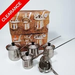 New 5 Piece Coffee Warmer Set 18/10 Stainless Steel. Fixed Price $25.00.