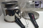 Fagor Digital Pressure Cooker Induction Stainless 6 Qt Pot Steamer Insert & Pan. Fixed Price $97.99.