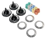 Camco 00883 Universal Set 4 Black Electric Top Stove Range Burner Knobs 6838718. Fixed Price $19.59.