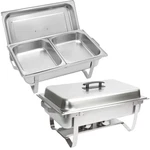Catering Classic Stainless Steel Chafing Dish 8QT 2X Half Size Pan Buffet Chafer. Fixed Price $87.99.