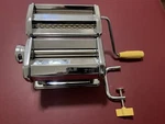 Vintage 1994 Marcato Atlas 150 Pasta Maker Italy - Rare Yellow Handle Reg Des. Fixed Price $55.30.