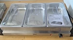 Oster Buffet Server & Warming Tray 3-PAN Stainless Steel CKSTBSTW00 Very Clean. Fixed Price $34.99.
