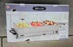 Triple Buffet Server Warming Tray 3 Station Food Warmer Party Catering Kitchen. Fixed Price $59.00.