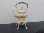 Reed & Barton Silver Plated Coffee/tea Kettle With Burner Stand. Fixed Price $200.00.