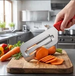 Stainless Steel Dual-blade Cabbage Shredder & Vegetable Slicer Handheld Manual. Fixed Price $11.55.