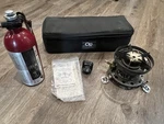 Camping Stove Peak 1 Apex Ii Model 445A700 With Bottle Bag Coleman. Fixed Price $49.95.