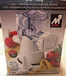 Metro Manual 3-IN-1 Mincer/pasta/sausage Maker New With Box #1653. Fixed Price $27.00.