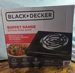 Black + Decker SB1001B Single-burner Portable Buffet Range New. Fixed Price $19.99.
