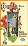 Light Switch Plate & Outlet Covers Vintage Fruit Crate Capitol Brand Poppies. Fixed Price $13.00.