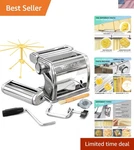 Veohome Stainless Steel Manual Pasta Maker With Dryer And Ravioli Mold. Fixed Price $99.97.