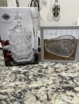 Shannon Crystal By Godinger - Nib Brunswick Covered Stacking Box & Heart Tray. Fixed Price $40.04.