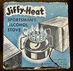 Jiffy Heat Sportsman's Alcohol Stove Portable 1-BURNER W/ Pot Stand & Instructi. Fixed Price $55.99.