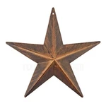 Small Metal Wall Star Brushed Copper Finish Light Weight 6 Inch. Fixed Price $8.96.