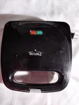 Rival Sandwich Snack Maker With Non-stick Cooking Plates RVS6128A Bs. Fixed Price $10.00.