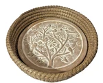 Serrv Birds Of Feather Terracotta Warmer With Basket Breadmaking Gift. Fixed Price $29.99.