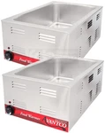 Pack Full Size 12" X 20" Electric Countertop Food Pan Warmer Commercial Chafer. Fixed Price $267.90.