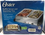 Oster CKSTBSDW02 Two 2-1/2-QUART Buffet Server And Warming Tray New Sealed Boxed. Fixed Price $49.95.