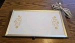 Vtg Cornwell Electric Warm Tray Wood Handles Yellow Floral 1970'S Tested Works!!. Fixed Price $38.00.