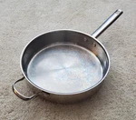 Wolfgang Puck Bistro Collection 11" Stainless Steel Chicken Fryer Saute Pan. Fixed Price $32.85.