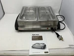 Aroma Buffet Server & Warming Tray Food Warmer 2-PAN AWT-1202. Fixed Price $42.49.