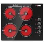 24IN Electric Ceramic Cooktop BURNERS,8 Power Levels, Residual Heat Indicator. Fixed Price $164.99.