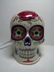 Intertek Electric Skull Dia De Muertos Scented Wax Burner Warmer. Fixed Price $22.00.